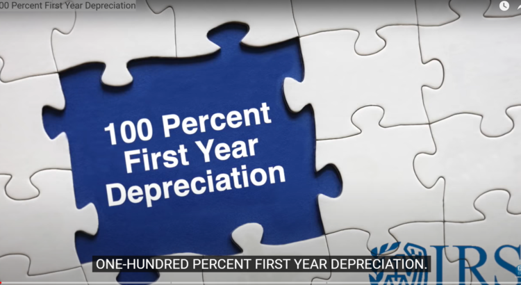 Learn about 100 percent BONUS depreciation