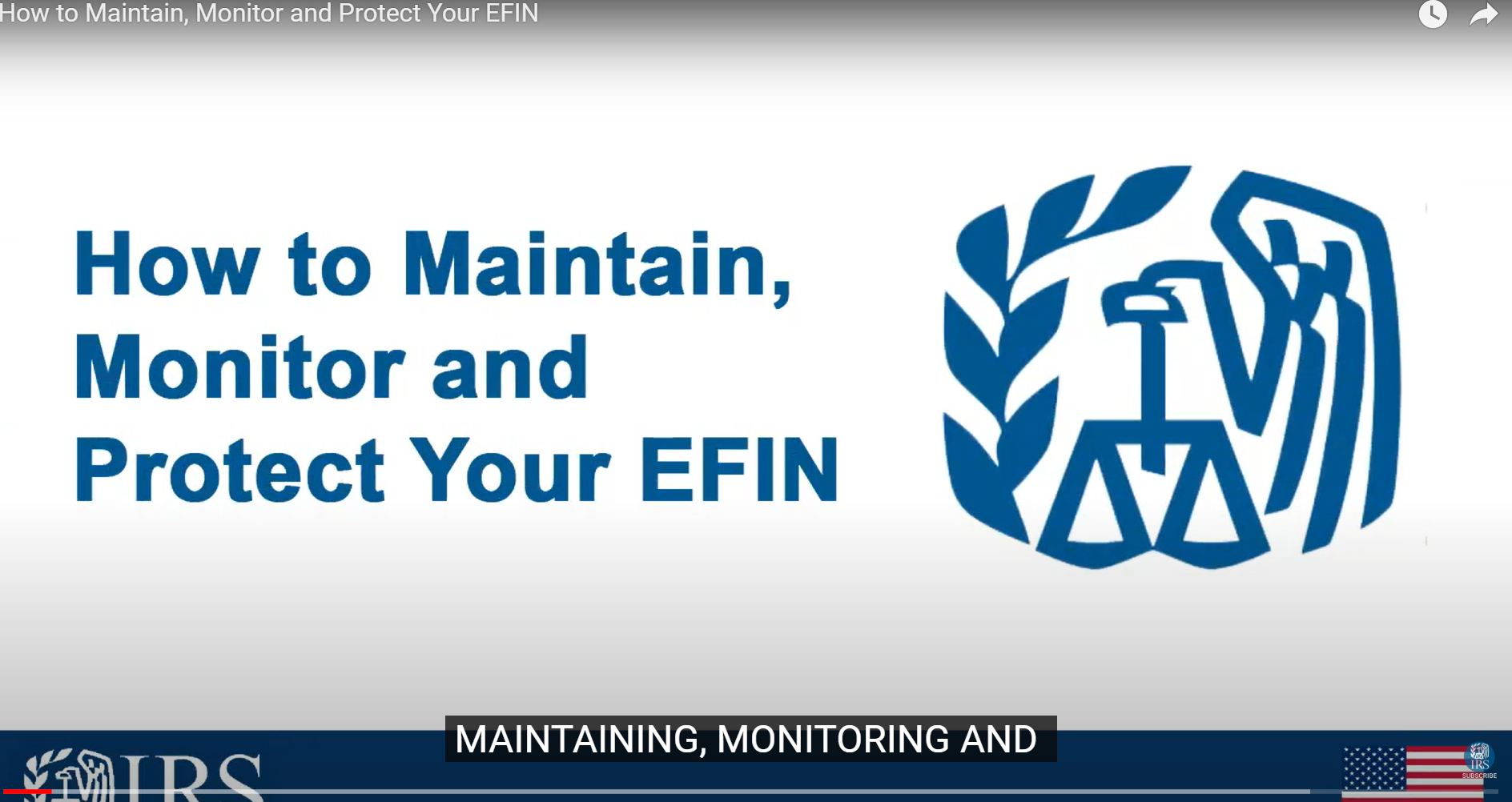 Find out how you can maintain, monitor and protect your electronic filing identification number (EFIN)
