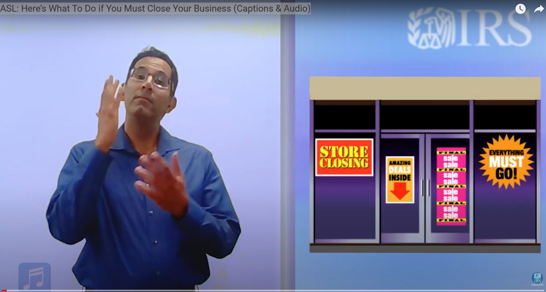 ASL: Here’s What To Do if You Must Close Your Business (Captions & Audio)